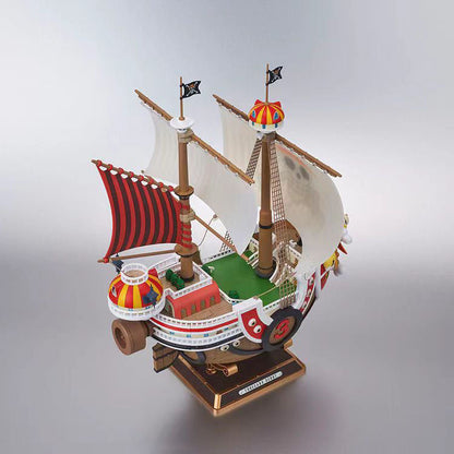 One Piece Thousand Sunny Pirate Ship Model Kit, Luffy Straw Hat Crew Boat Building Model, Anime One Piece Thousand Sunny Statue Collectible, DIY Assembly Ship Toy, Desktop Display Decoration Gift for One Piece Fans