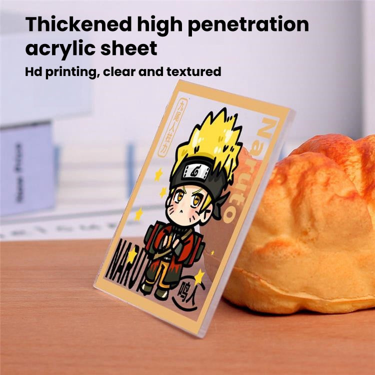 Naruto Anime Cube LED Night Light, Q Version Naruto Minato Obito Kakashi Sasuke Itachi Character Light Box, Acrylic Desk Lamp, Anime Collectible Decor Gift for Naruto Fans