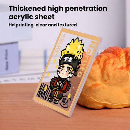 Naruto Anime Cube LED Night Light, Q Version Naruto Minato Obito Kakashi Sasuke Itachi Character Light Box, Acrylic Desk Lamp, Anime Collectible Decor Gift for Naruto Fans