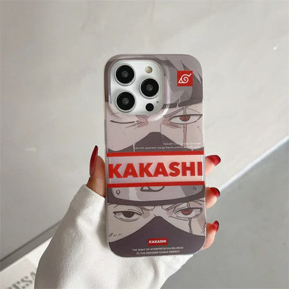 Naruto Anime Phone Case, Naruto Kakashi Sasuke Manga Panel Print Shockproof Hard Protective Phone Cover For iPhone, Cool Anime Character Phone Shell, Anime Fan Gift