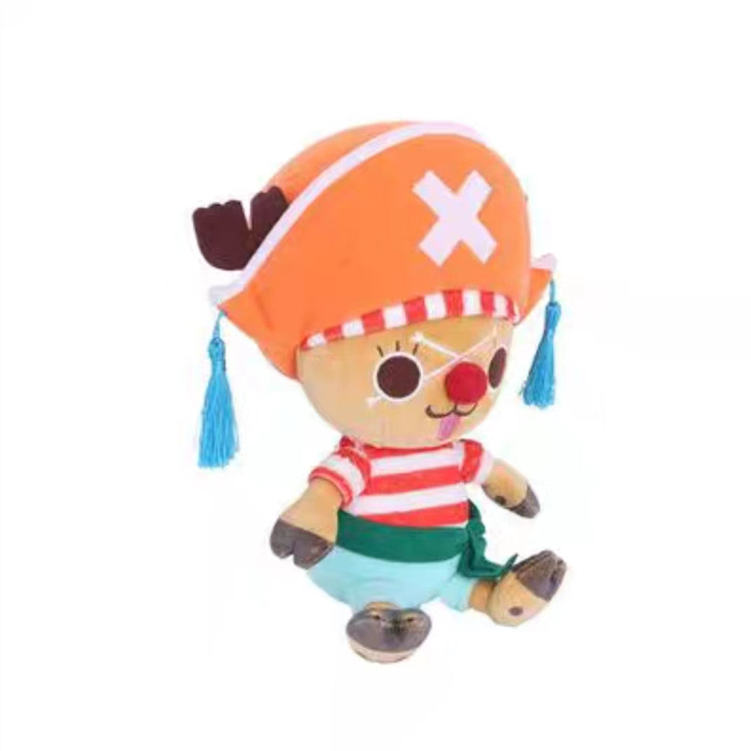One Piece Assorted Anime Plush Dolls, Luffy Ace Law Chopper Stuffed Figure, Thousand Sunny Going Merry Pirate Ship Plush Toy, Cute One Piece Character Soft Plushies, Anime Collectible Gifts for Kids & Fans