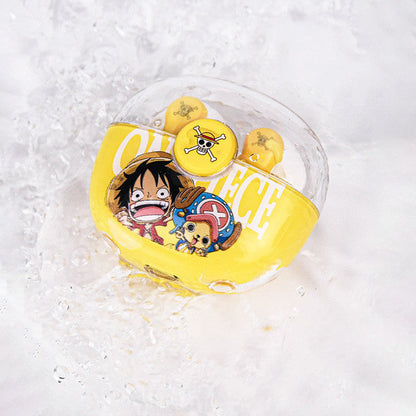 One Piece Monkey D. Luffy Tony Tony Chopper True Wireless Bluetooth 5.3 Earbuds Smart Touch Control Half‑in‑Ear Headphones with Transparent Charging Case Anime Gift For Fans