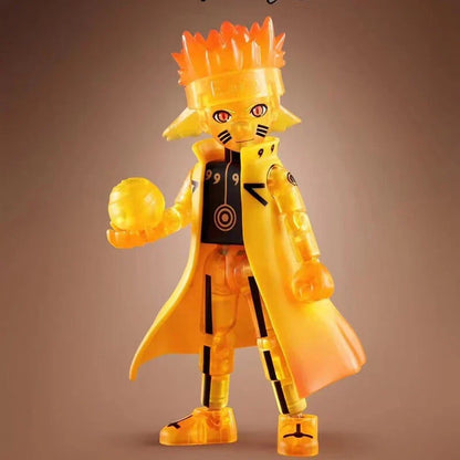 Naruto Anime Action Figures Set, Collectible Ninja Character Figurines, Movable Joints Model Toy, Desk Decor, Birthday Gift for Kids and Anime Fans