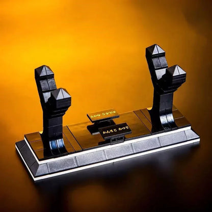 Demon Slayer Nichirin Sword Building Block Set, Kanroji Mitsuri Anime Katana Model with Display Stand, Cosplay Samurai Sword Bricks Kit, Collectible Building Toy for Demon Slayer Fans