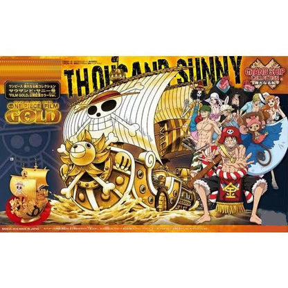 One Piece Pirate Ship Model Kit, Thousand Sunny Going Merry Assembly Boat Building Model, Multiple Styles Anime Pirate Vessel Figure, Collectible DIY Assembly Toy Gift for One Piece Fans
