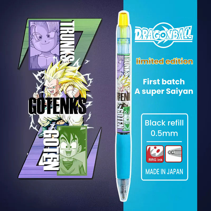 Dragon Ball Z Anime Retractable Ballpoint Pens, Goku Vegeta Gohan Trunks Character Printed Gel Ink Pens, Anime Themed School Office Writing Stationery, Collectible Gift for Dragon Ball Fans
