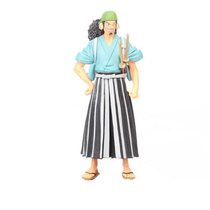One Piece Wano Country Anime Figures, Luffy Zoro Sanji Nami Robin Chopper Brook Whitebeard PVC Statue, Wano Outfit Collectible Figurine, Desk Shelf Display Decoration, Birthday Gift for One Piece Anime Fans