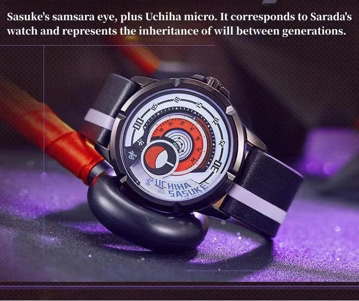 Boruto Naruto Next Generations Anime Wrist Watch, Uzumaki Boruto Sasuke Sarada Sharingan Analog Quartz Watch, Silicone Strap Anime Cosplay Watch, Collectible Gift for Naruto Anime Fans