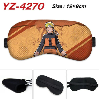 Naruto Anime Sleep Eye Mask, Uchiha Sasuke Itachi Madara Sakura Printed Blindfold, Soft Comfort Light Blocking Eye Cover for Travel Nap, Multiple Styles, Anime Fan Gift