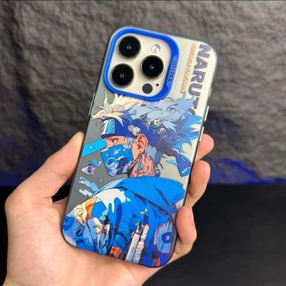 Naruto Anime Phone Case, Colorful Sakura Naruto Character Print Shockproof Protective Phone Cover, Cute Anime Cartoon Case for iPhone, Slim Anti-Scratch Bumper Case Anime Fans Gift