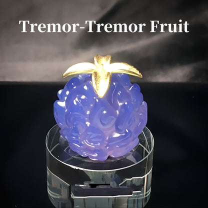 One Piece Devil Fruit Necklace, Hand Carved Natural Stone Devil Fruit Pendant Jewelry, Gum-Gum Fruit Flame-Flame Op-Op Tremor-Tremor Fruit Charm Necklace, Anime Cosplay Collectible Pendant Necklaces, One Piece Fans Unique Gift