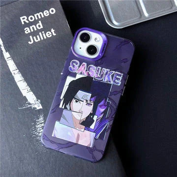 Naruto Anime Phone Case, Naruto and Sasuke Retro Comic Art Print Shockproof Soft TPU Phone Cover For iPhone, Cool Anime Character Phone Shell, Anime Fan Gift