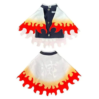 Demon Slayer Anime Pet Costume, Kimetsu no Yaiba Dog Cat Cosplay Outfit, Tanjiro Rengoku Shinobu Nezuko Pet Kimono Clothes, Halloween Cosplay Dress Up for Small Medium Pets, Anime Pet Photo Prop