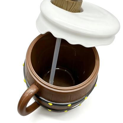 One Piece Monkey D. Luffy Tony Tony Chopper Trafalgar Law Barrel Shaped Straw Cup, Collectible Figure Lid Drinking Mug With Straw For Fans Collection