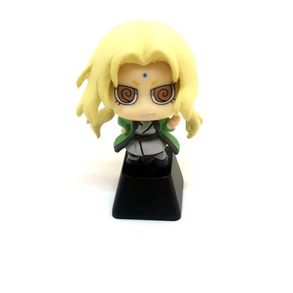 Naruto Anime Custom Keycap Set, Q Version Naruto Sasuke Itachi Kakashi Figurine Keycaps, Handmade 3D Resin Key Caps for Cherry MX Mechanical Keyboard, Anime Keyboard Decor Gift for Naruto Fans
