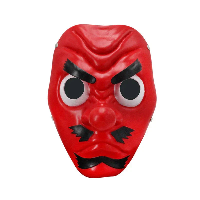 Demon Slayer Inosuke Hashibira Boar Mask, Anime Wild Boar Head Mask with Fluffy Fur, Latex Cosplay Helmet for Halloween Costume Party, Role Play Prop for Demon Slayer Fans