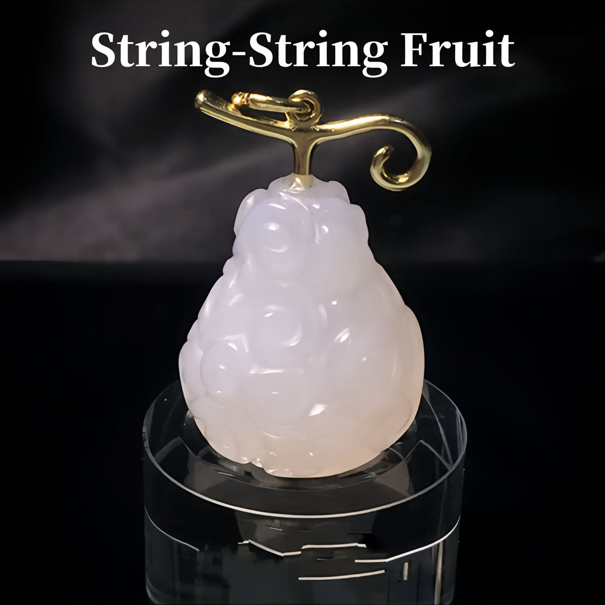 One Piece Devil Fruit Necklace, Hand Carved Natural Stone Devil Fruit Pendant Jewelry, Gum-Gum Fruit Flame-Flame Op-Op Tremor-Tremor Fruit Charm Necklace, Anime Cosplay Collectible Pendant Necklaces, One Piece Fans Unique Gift