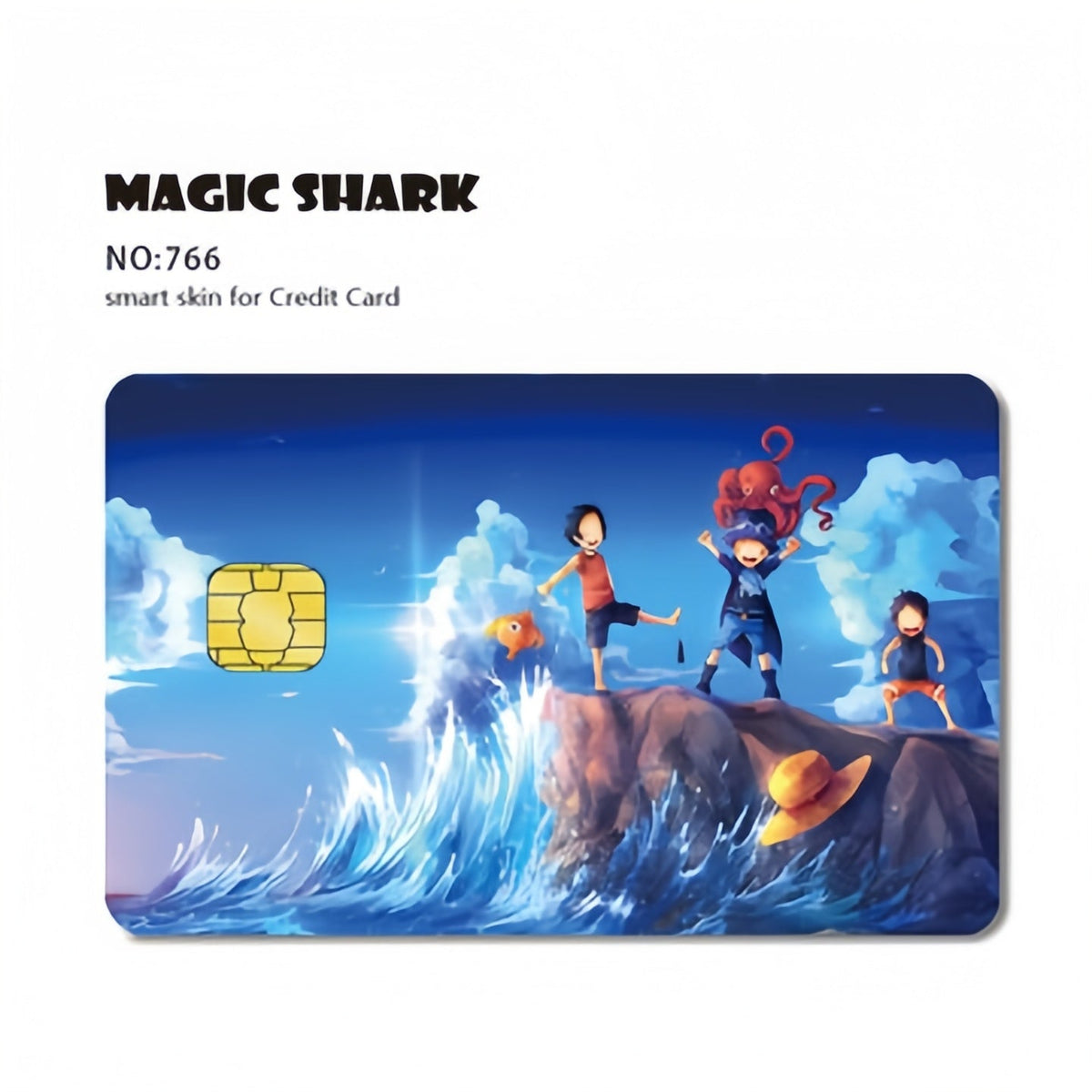 One Piece Anime Credit Card Skin Stickers, Luffy Zoro Nami Wanted Poster Card Decal, Removable Bank Card Cover Sticker, Anime Card Skin, Gift for One Piece Fans