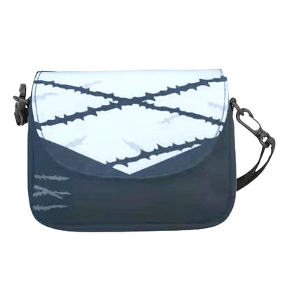 Demon Slayer Anime Crossbody Messenger Bag, Multi Styles Tanjiro Nezuko Zenitsu Pattern Shoulder Sling Bag, Casual Small Satchel Bag, Demon Slayer Merch Crossbody Purse Gift for Anime Fans