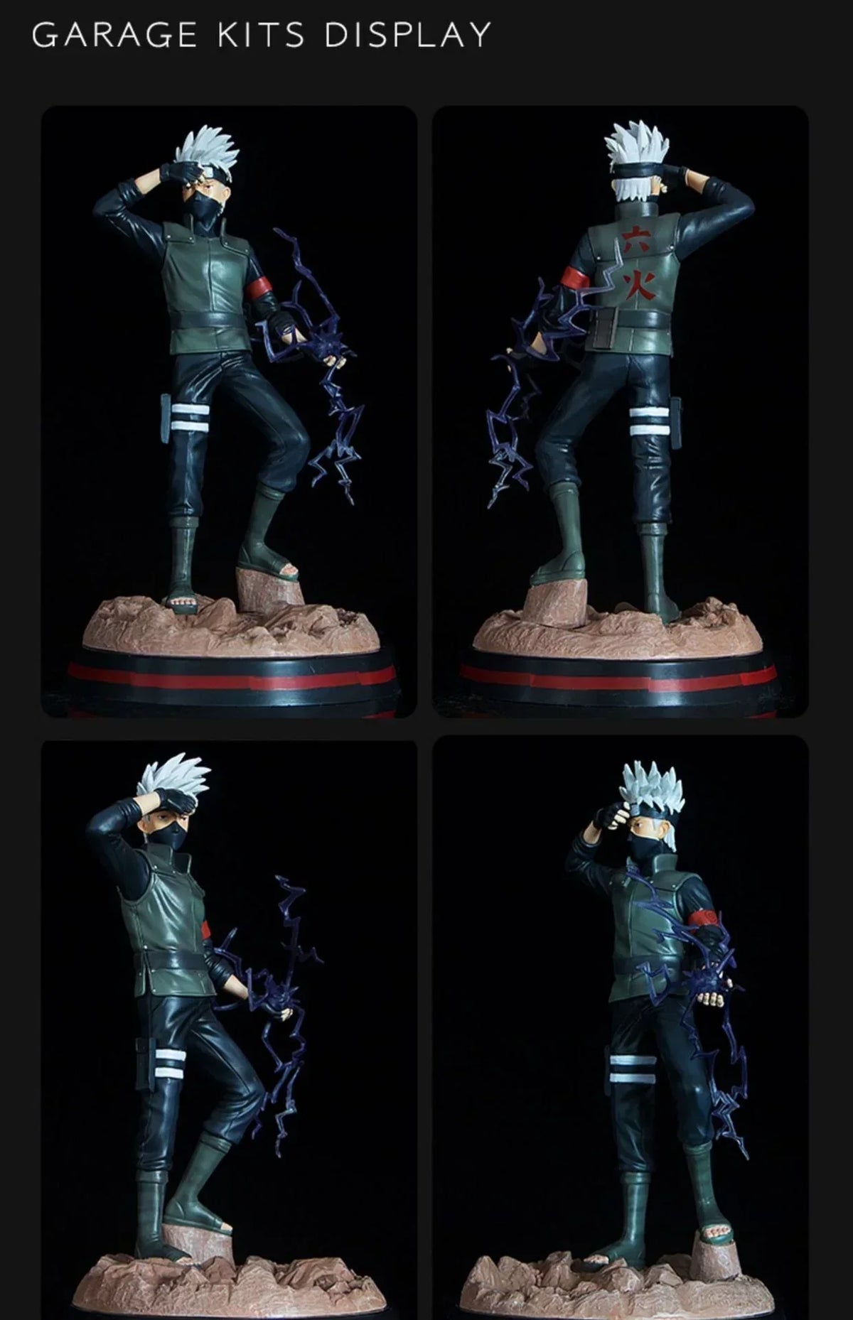 Naruto Hokage Series GK Figurine, All Generations Hokage Anime Statue, Hashirama Tobirama Minato Tsunade Naruto Kakashi Collectible Figure, High Detailed Resin Model, Desktop Display Ornament Gift for Naruto Fans