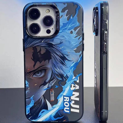Demon Slayer Tanjiro Phone Case, HD Printed Shockproof Soft Bumper Protective Anime Phone Cover, Cool Kamado Tanjiro Anime Case for iPhone, Anime Fan Gift