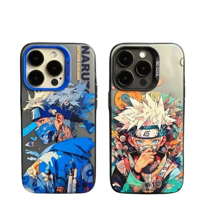Naruto Anime Phone Case, Colorful Sakura Naruto Character Print Shockproof Protective Phone Cover, Cute Anime Cartoon Case for iPhone, Slim Anti-Scratch Bumper Case Anime Fans Gift