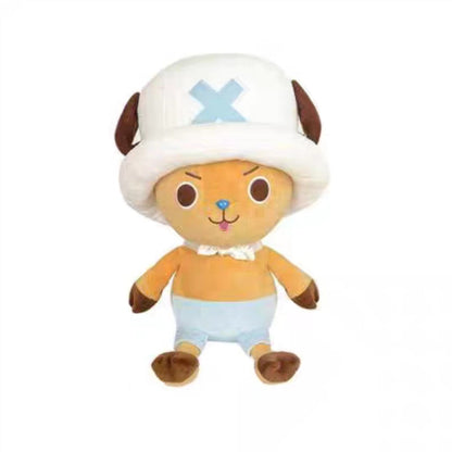 One Piece Assorted Anime Plush Dolls, Luffy Ace Law Chopper Stuffed Figure, Thousand Sunny Going Merry Pirate Ship Plush Toy, Cute One Piece Character Soft Plushies, Anime Collectible Gifts for Kids & Fans