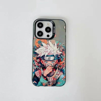 Naruto Anime Phone Case, Colorful Sakura Naruto Character Print Shockproof Protective Phone Cover, Cute Anime Cartoon Case for iPhone, Slim Anti-Scratch Bumper Case Anime Fans Gift