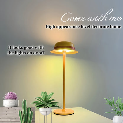 One Piece Luffy Straw Hat Table Lamp, Anime Monkey D Luffy Hat Shape LED Desk Lamp, USB Rechargeable Night Light, Creative Decorative Lamp for Bedroom Study, One Piece Fans Collectible Gift