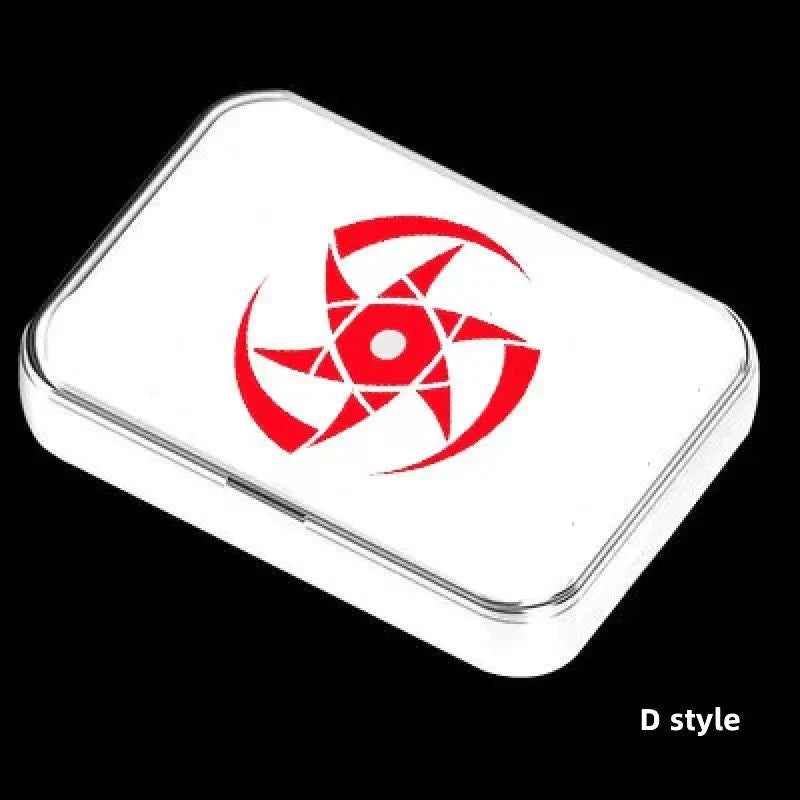 Naruto Anime Wireless Earbuds, Sharingan Akatsuki Logo TWS Bluetooth Earphones with LED Charging Case, Portable Stereo Headphones, Anime Naruto Fan Collectible Gift