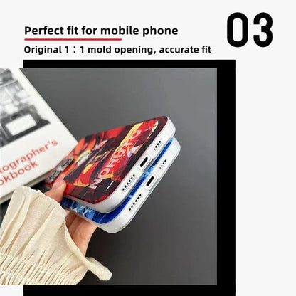 Naruto Anime Phone Case, Cool Manga Character Printed Shockproof Protective Phone Cover, Slim Soft TPU Anime Case for iPhone, Anime Fan Gift