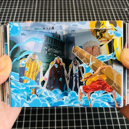 One Piece 3D Paper Scene Book DIY Cutting Model Kit, Anime Layered Paper Art Craft, Handmade Paper Cut Diorama, Desktop Display Decoration, Creative Gift for One Piece Fans