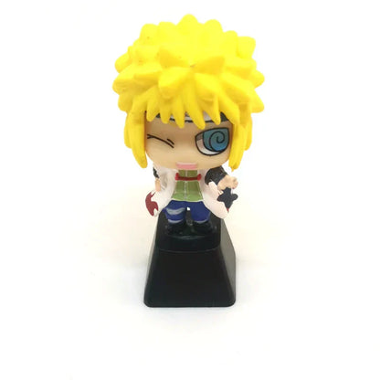 Naruto Anime Custom Keycap Set, Q Version Naruto Sasuke Itachi Kakashi Figurine Keycaps, Handmade 3D Resin Key Caps for Cherry MX Mechanical Keyboard, Anime Keyboard Decor Gift for Naruto Fans