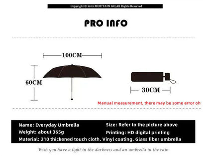 Naruto Anime Folding Umbrella, Akatsuki Red Cloud Pattern Windproof Rain Sun Umbrella, Anti-UV Portable Foldable Parasol, Cosplay Merch Gift for Naruto Fans