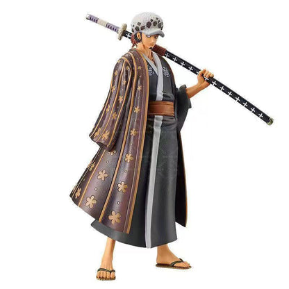 One Piece Wano Country Anime Figures, Luffy Zoro Sanji Nami Robin Chopper Brook Whitebeard PVC Statue, Wano Outfit Collectible Figurine, Desk Shelf Display Decoration, Birthday Gift for One Piece Anime Fans