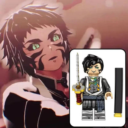 Demon Slayer Custom Minifigures, Anime Building Block Figures, Yoriichi Muzan Daki Gyutaro Hantengu Douma Kokushibo Collectible Brick Minifigs, Anime Character Construction Toy Gift for Fans