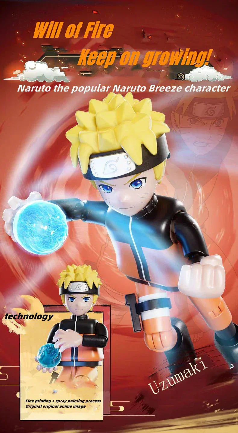 Naruto Anime Action Figures Set, Collectible Ninja Character Figurines, Movable Joints Model Toy, Desk Decor, Birthday Gift for Kids and Anime Fans