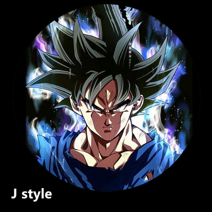 Dragon Ball Z Car Door Welcome Projector Light, Goku Vegeta Anime Car Door Induction Projection Lamp, Wireless LED Courtesy Shadow Light, DBZ Auto Entry Welcome Logo Light, Anime Car Decor Accessories