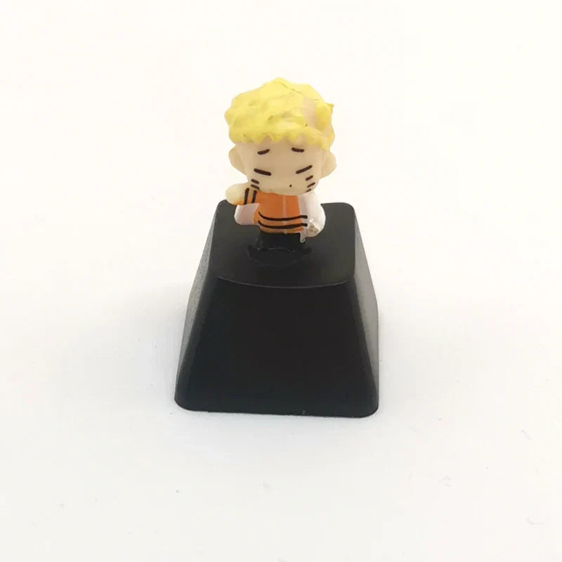 Naruto Anime Custom Keycap Set, Q Version Naruto Sasuke Itachi Kakashi Figurine Keycaps, Handmade 3D Resin Key Caps for Cherry MX Mechanical Keyboard, Anime Keyboard Decor Gift for Naruto Fans