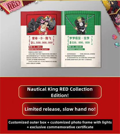 One Piece RED Anime Jigsaw Puzzle, Uta Luffy Shanks 1000 Pieces Cartoon Puzzle, One Piece Movie Character Puzzle Game, Collectible Anime Puzzle for Adults & Teens, Gift for One Piece Fans