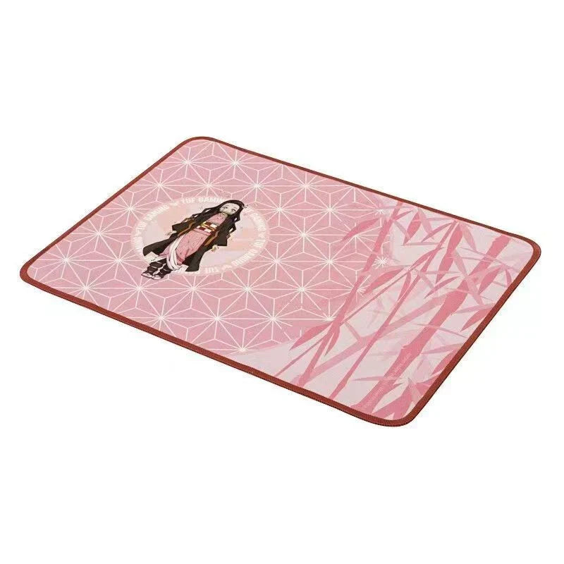 Demon Slayer Anime Mouse Pad, Nezuko & Inosuke Gaming Mousepad, Non-Slip Rubber Base Waterproof Desk Mat, Smooth Surface Mouse Mat for Laptop Computer Office Game, Demon Slayer Fan Merch Gift