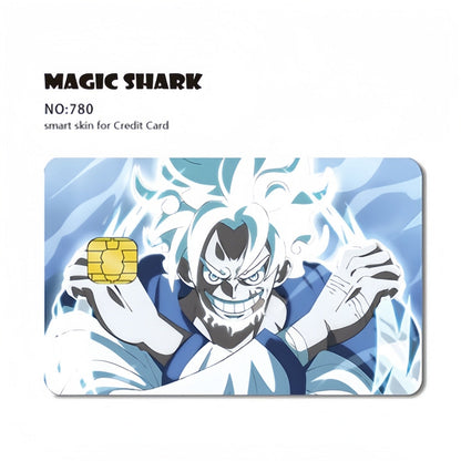 One Piece Anime Credit Card Skin Stickers, Luffy Zoro Nami Wanted Poster Card Decal, Removable Bank Card Cover Sticker, Anime Card Skin, Gift for One Piece Fans