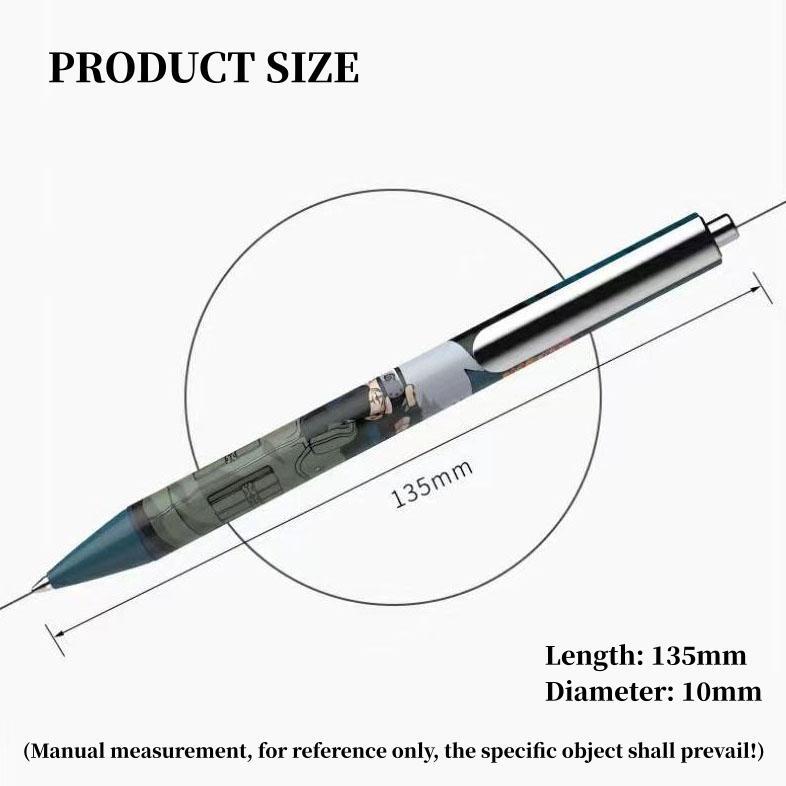 Naruto Anime Ballpoint Pen Set, 5 Pcs Character Printed Metal Gel Pens with Collectible Iron Gift Box, Naruto Sasuke Sakura Kakashi Itachi Stationery Set, Anime Merch School Writing Pens Gift for Naruto Fans