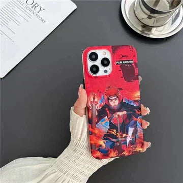 Naruto Anime Phone Case, Cool Manga Character Printed Shockproof Protective Phone Cover, Slim Soft TPU Anime Case for iPhone, Anime Fan Gift