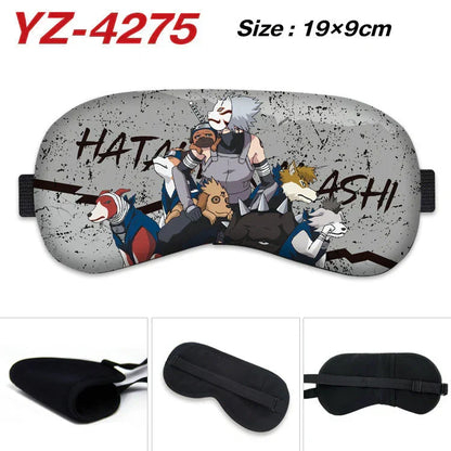 Naruto Anime Sleep Eye Mask, Uchiha Sasuke Itachi Madara Sakura Printed Blindfold, Soft Comfort Light Blocking Eye Cover for Travel Nap, Multiple Styles, Anime Fan Gift