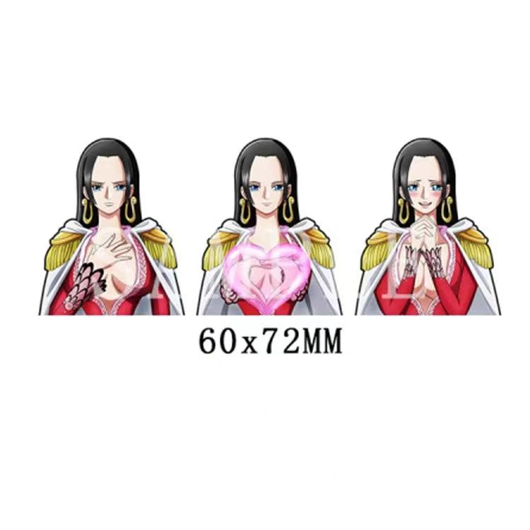 One Piece 3D Motion Stickers, Lenticular Anime Character Decals, Luffy Zoro Nami Changing Image Sticker, Waterproof Peekers Sticker for Car Laptop Water Bottle, One Piece Fans Collectible Decor
