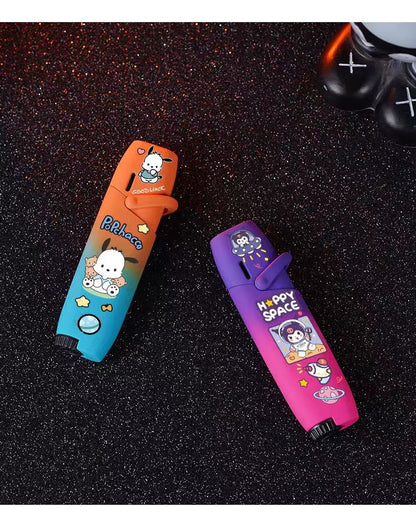 One Piece Slam Dunk Joker Harley Quinn Green Flame Torch Lighter, Windproof Jet Flame Pocket Lighter, Anime Fan Collectible Gift