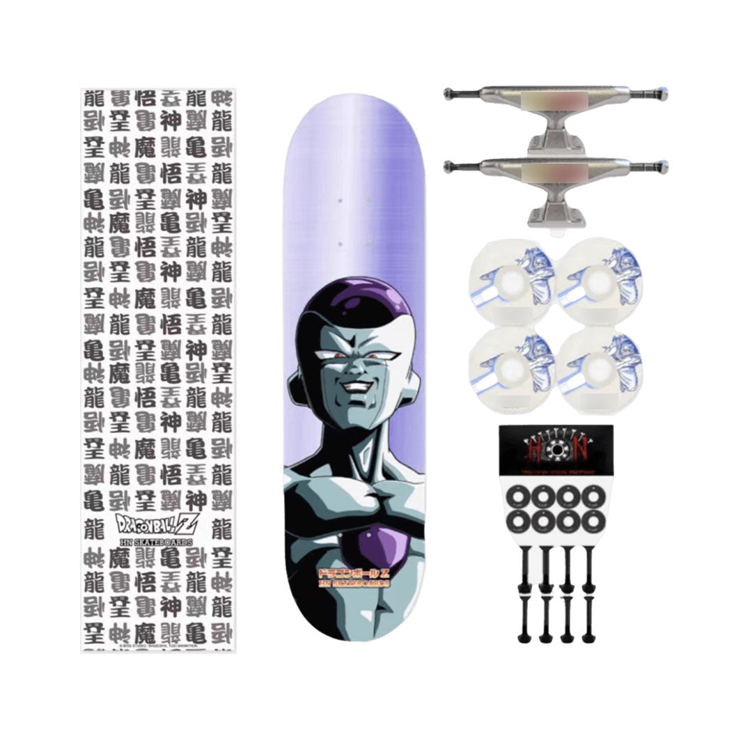 Dragon Ball Z Anime Skateboard Deck, Multiple Classic Characters Goku Vegeta Frieza Buu Printed Complete Skateboard, Dragon Ball Anime Street Skateboard, Anime Fan Collectible Gift