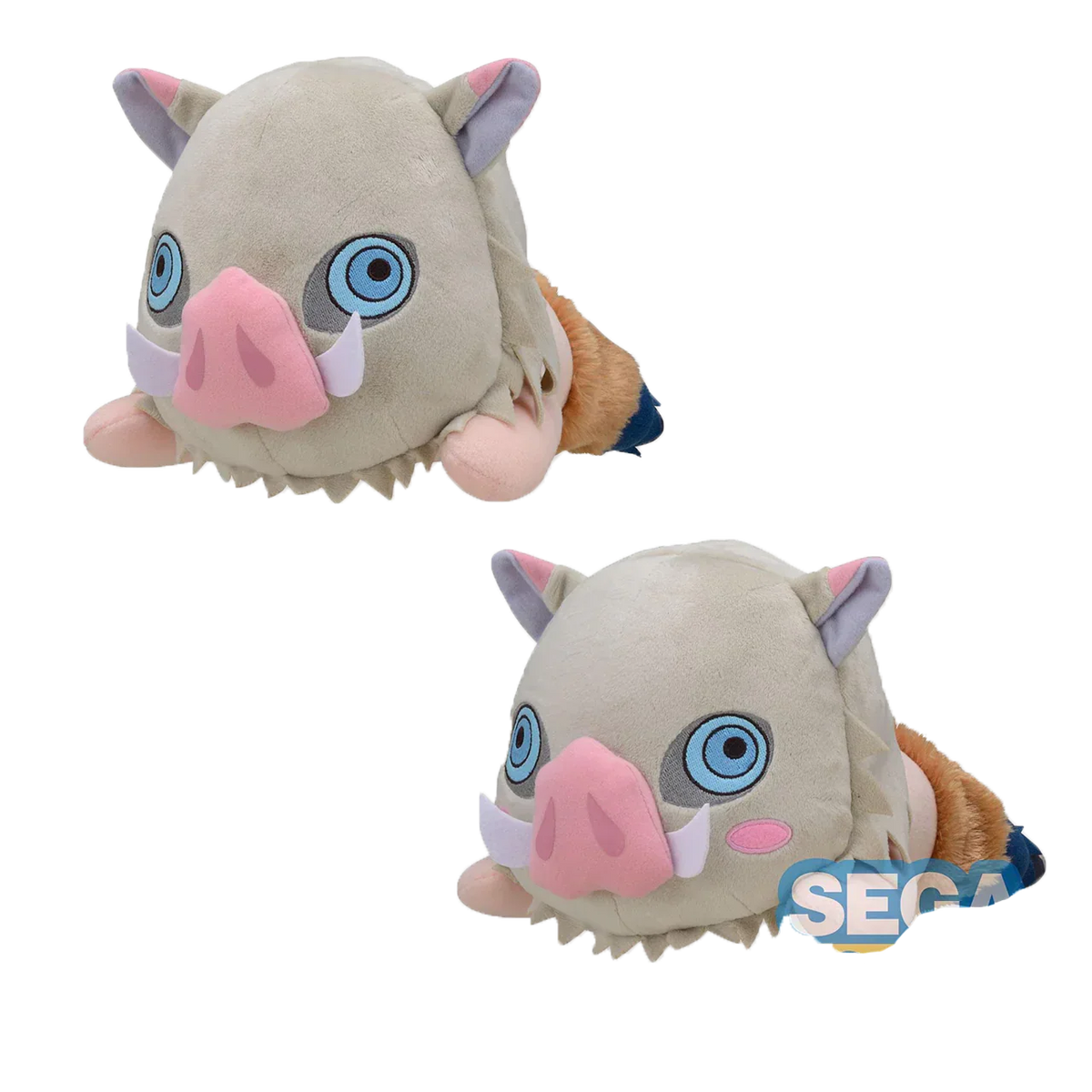 Demon Slayer Kimetsu no Yaiba Lying Plush Doll, Cute Anime Character Stuffed Pillow Plushie, Tanjiro Nezuko Zenitsu Inosuke Giyuu Shinobu Soft Toy, Anime Collectible Plush Gift for Fans