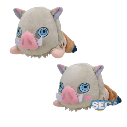 Demon Slayer Kimetsu no Yaiba Lying Plush Doll, Cute Anime Character Stuffed Pillow Plushie, Tanjiro Nezuko Zenitsu Inosuke Giyuu Shinobu Soft Toy, Anime Collectible Plush Gift for Fans